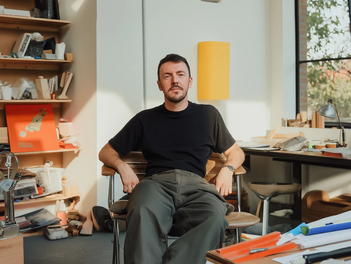 Analista dati italiano al lavoro