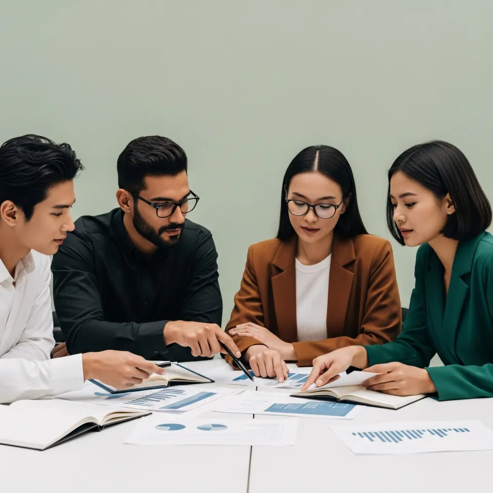 Team italiano durante una sessione di analisi dati