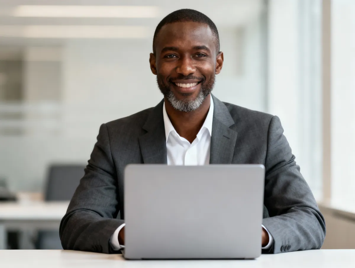 Specialista dati mercato italiano sorridente